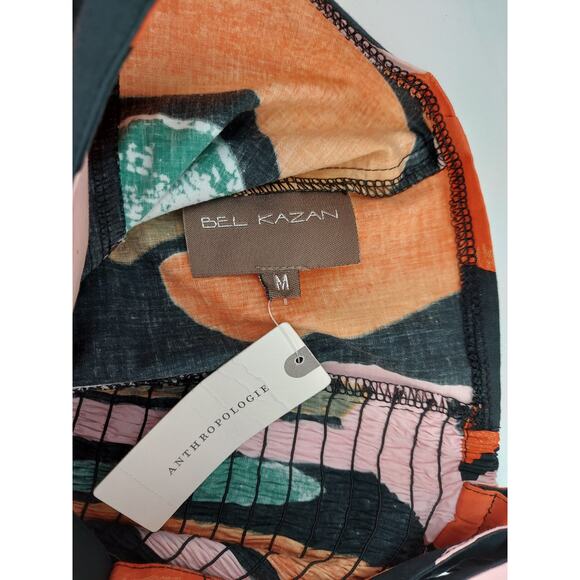 Anthropologie Bel Kazan Arches Wide Leg Jumpsuit Abstract Boho Colorful NEW Sz M - Picture 8 of 11